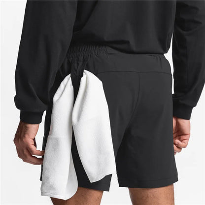 Kessoro Men's Camo Print Drawstring Casual Shorts — view 3