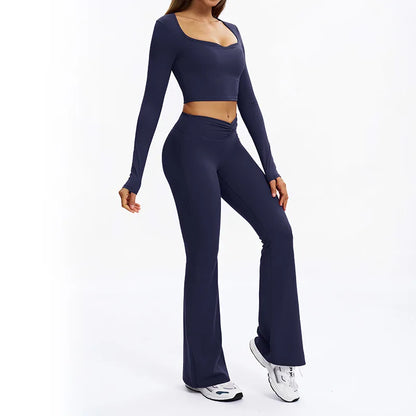 Women's long-sleeve 2-piece set, size and fit reference