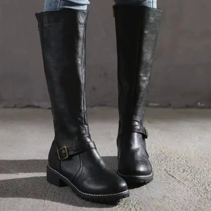 Kessoro Women's Chunky-Heel Over-the-Knee Riding Boots — view 7