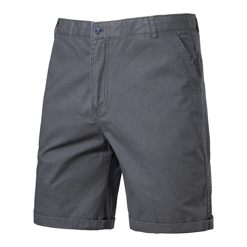 Kessoro Men's Straight-Fit Cotton Chino Shorts — view 7