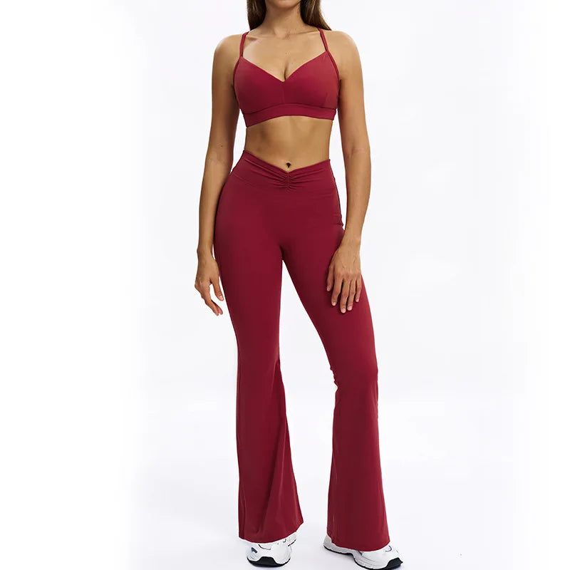 Women's long-sleeve 2-piece set, texture close-up