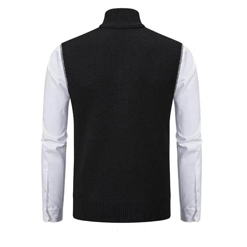 Kessoro Men's Knitted Solid Knit Sweater — view 3