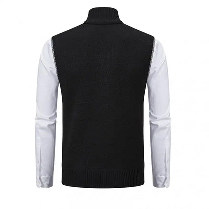 Kessoro Men's Knitted Solid Knit Sweater — view 3