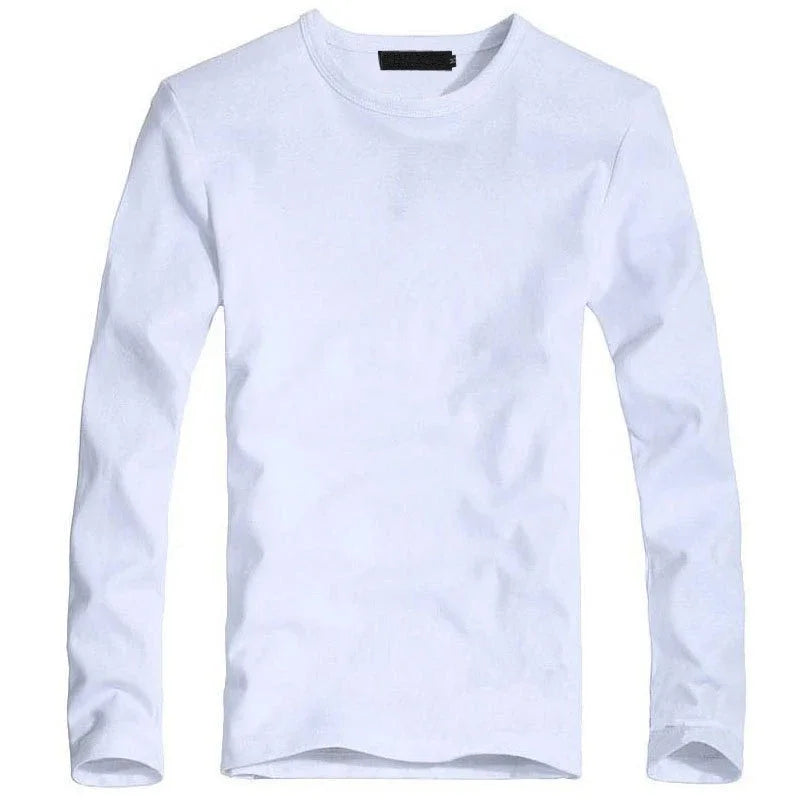Kessoro Men's Solid Long-Sleeve T-Shirt — view 12