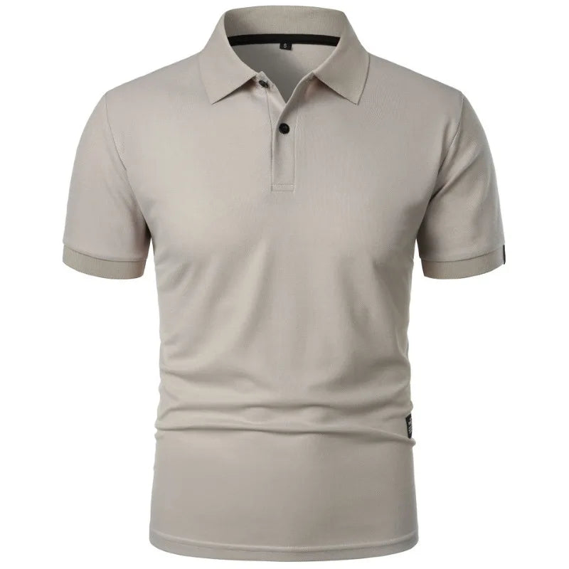 Men's casual button-up collar shirt in assorted colours