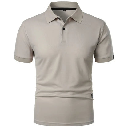 Men's casual button-up collar shirt in assorted colours