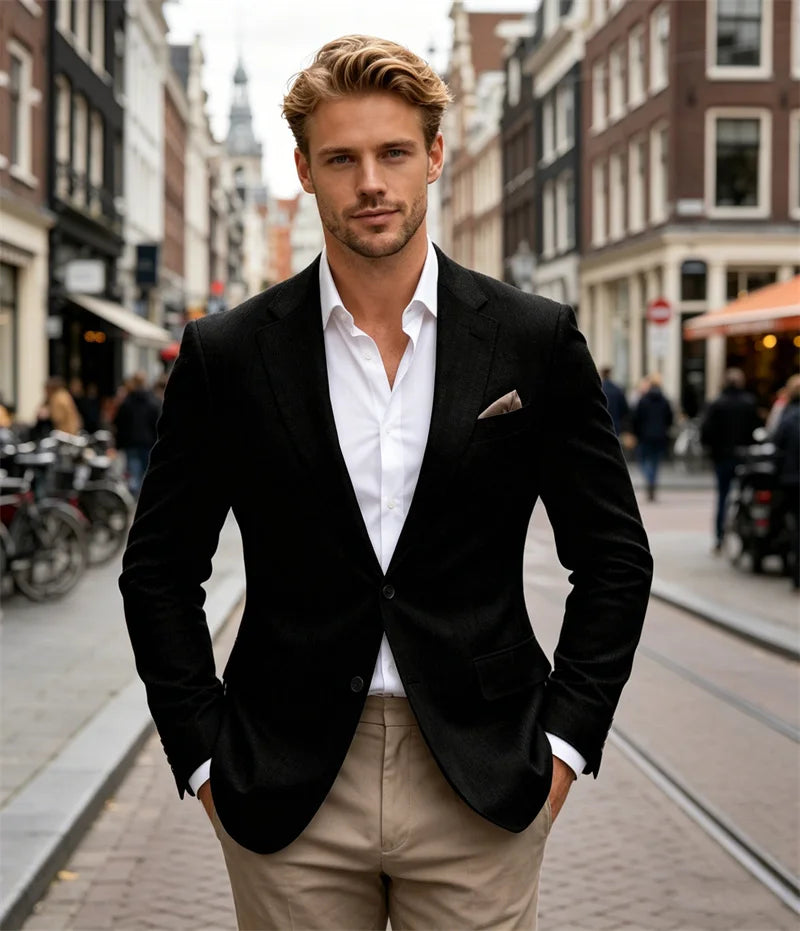 Kessoro Men's Slim-Fit Casual Blazer — view 5