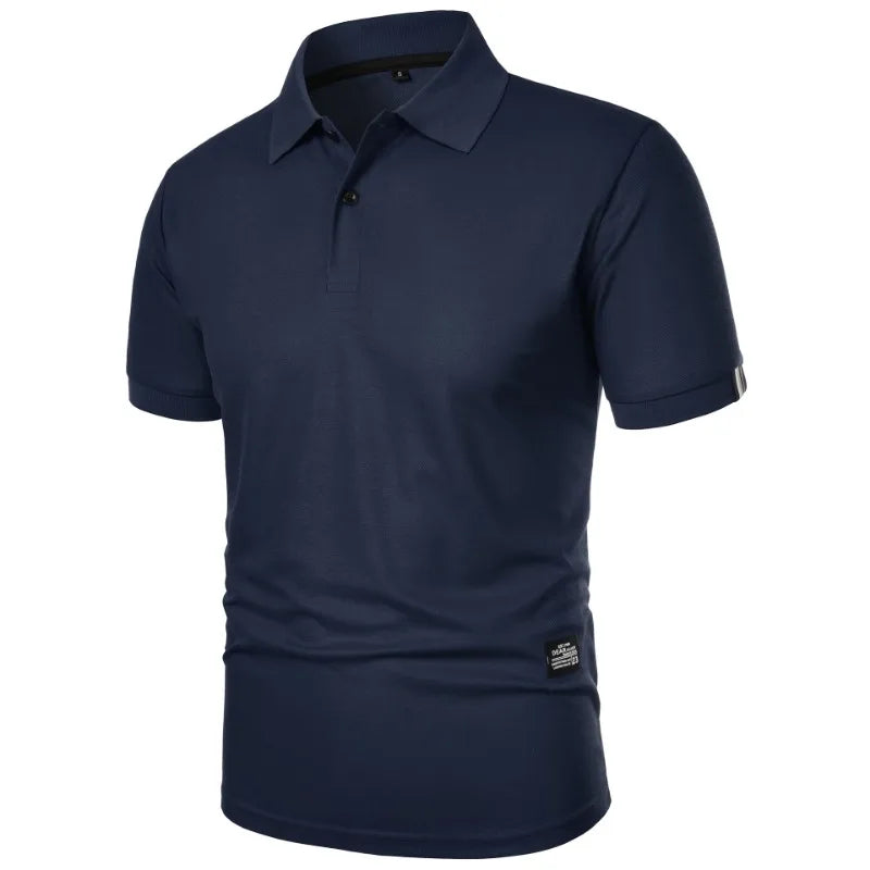 Men's casual button-up collar shirt in assorted colours