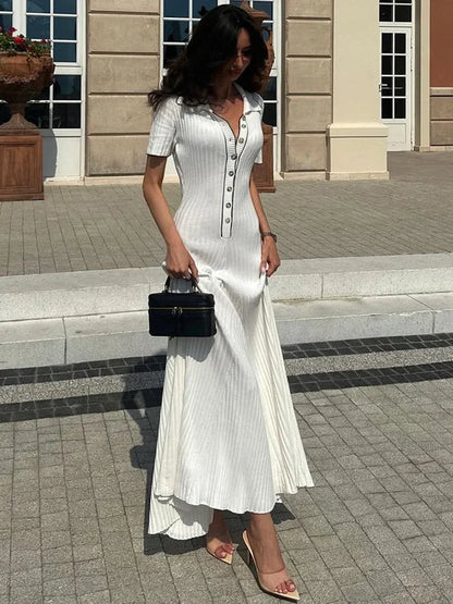 Kessoro Women's Casual Knitted Maxi Dress — view 5