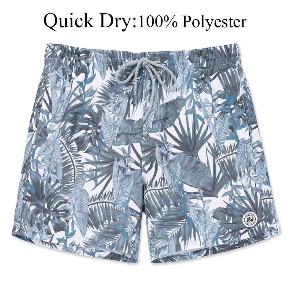Men's quick-dry 4-way stretch swim trunks, side view