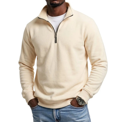 Kessoro Men's Solid Colour Knit Hooded Sweatshirt — view 8