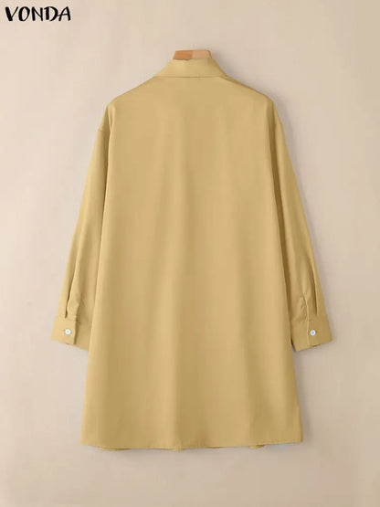 Kessoro Women's Casual Solid Robe — view 6