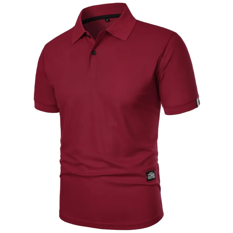 Men's casual button-up collar shirt in assorted colours