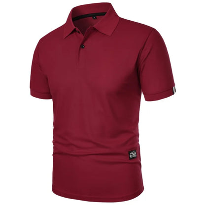 Men's casual button-up collar shirt in assorted colours