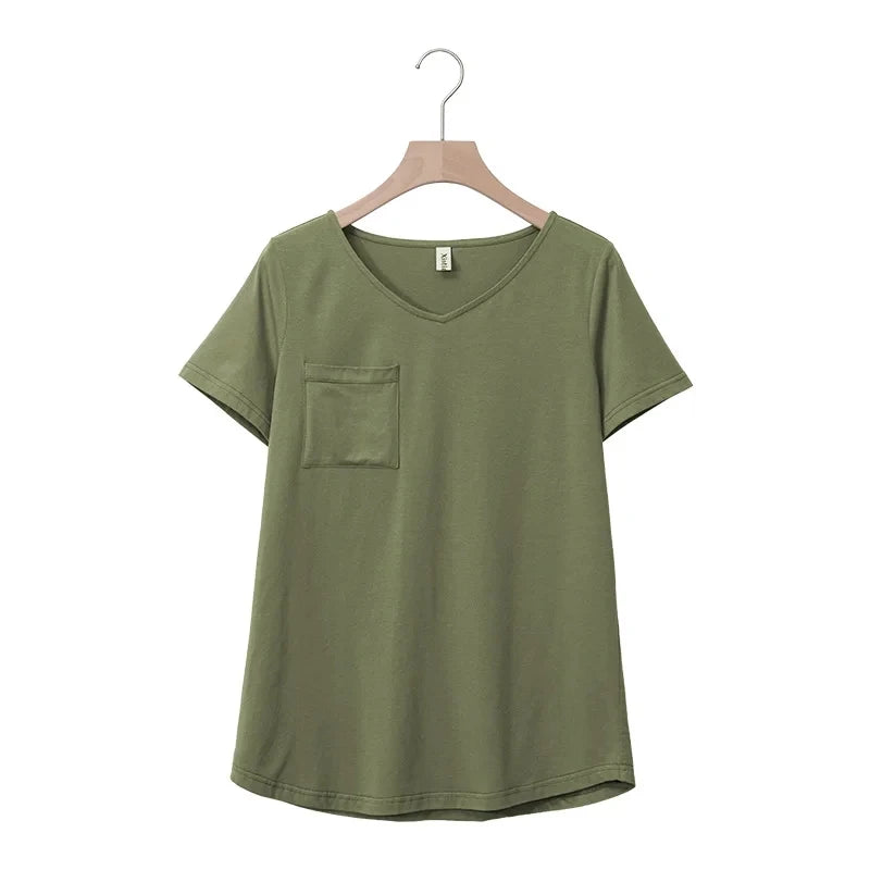 Kessoro Women's Oversized Casual Cotton T-Shirt — view 11