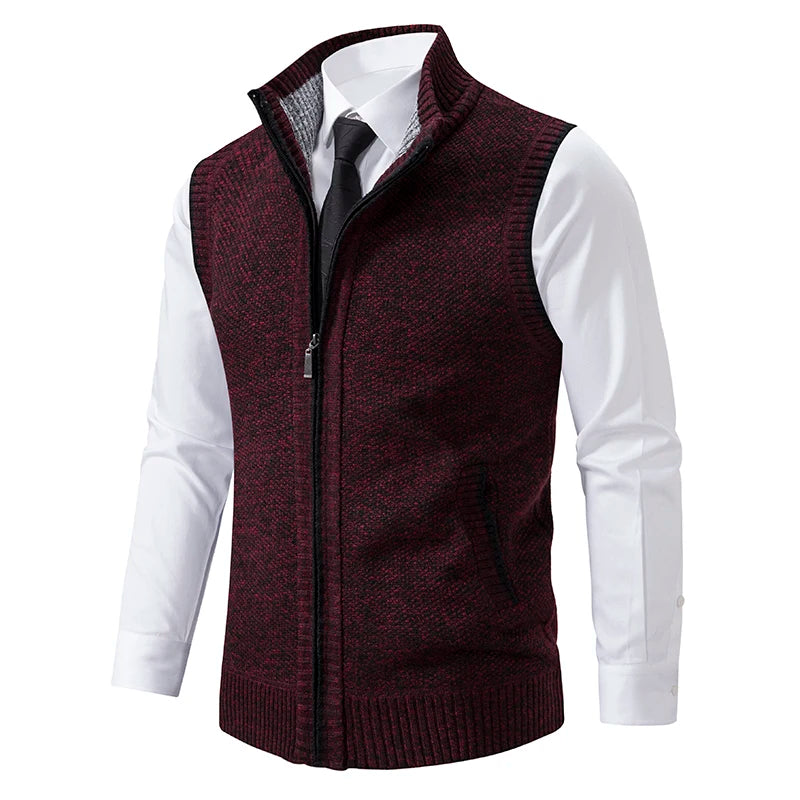 Kessoro Men's Knitted Solid Knit Sweater — view 8