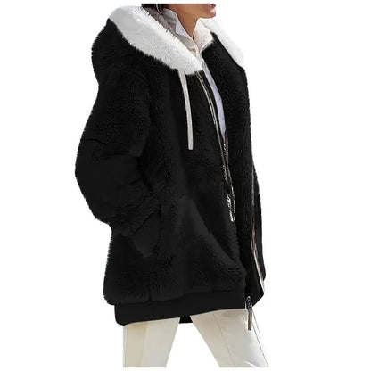 Kessoro Women's Fleece Casual Cashmere Jacket — view 3