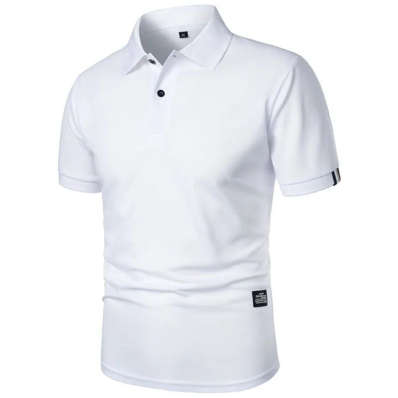 Men's casual button-up collar shirt in assorted colours