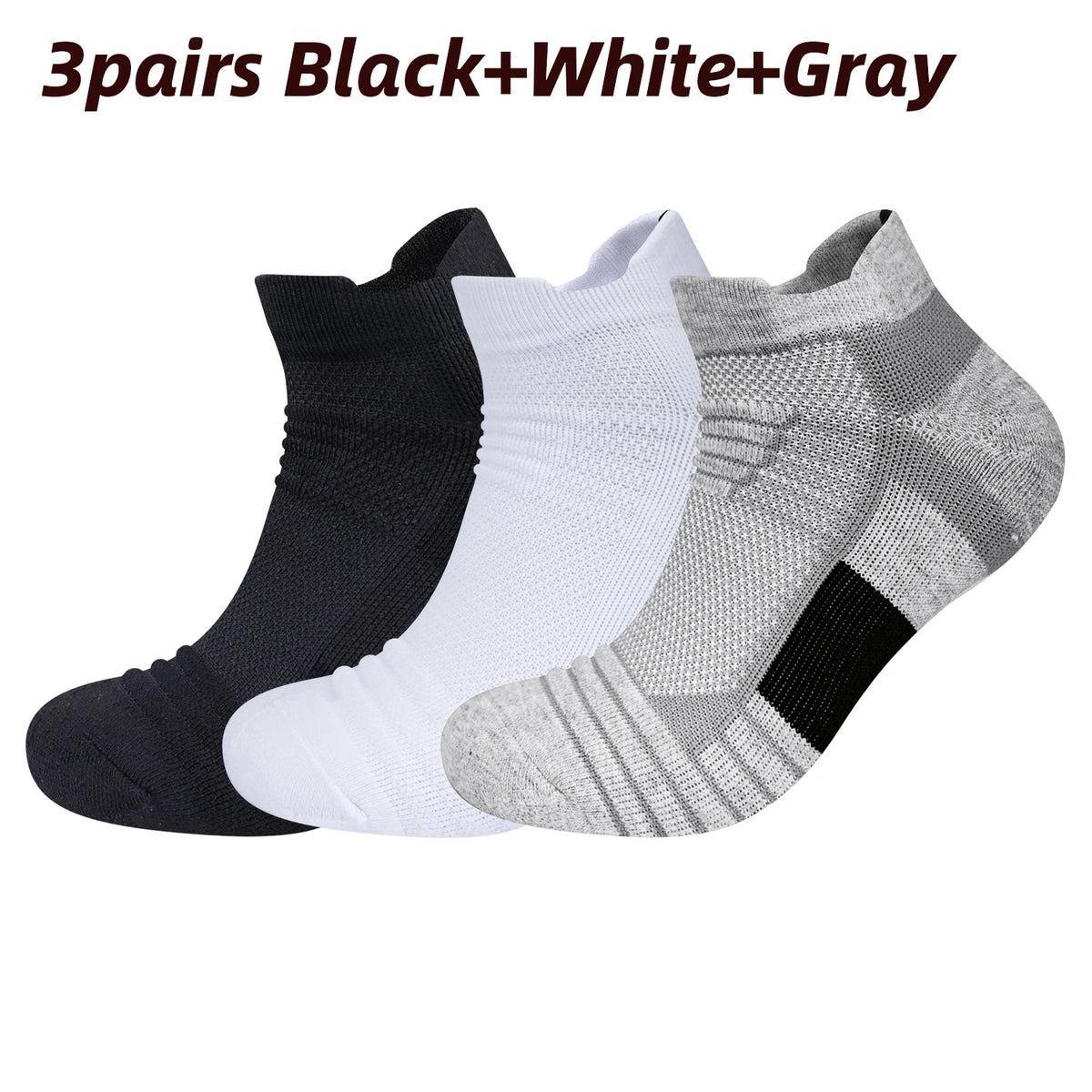 Kessoro Men's Cotton Blend Crew Socks 3-Pack — view 8