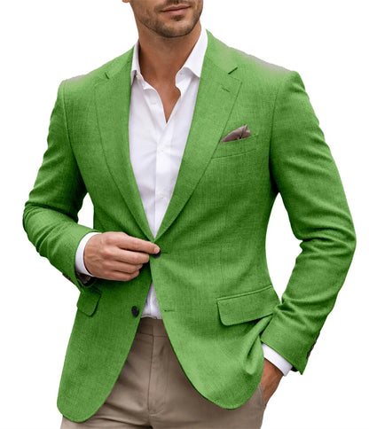 Men's slim-fit casual blazer, colour range overview