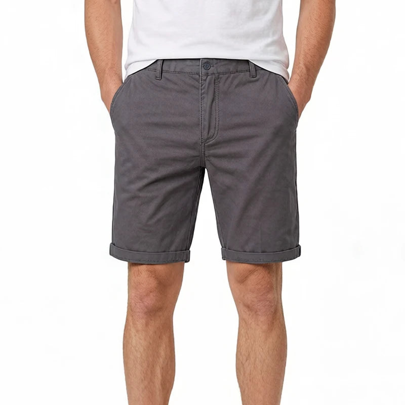 Kessoro Men's Straight-Fit Cotton Chino Shorts — view 2