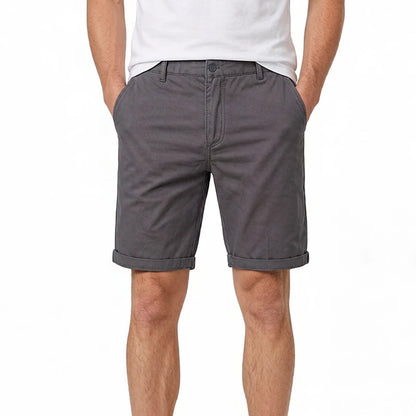Kessoro Men's Straight-Fit Cotton Chino Shorts — view 2