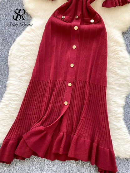 Kessoro Women's Solid Knit Sundress — view 11