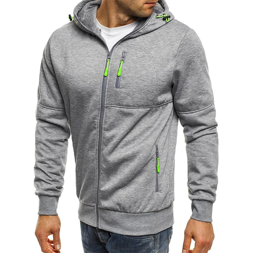 Kessoro Men's Solid Hooded Sweater — view 6