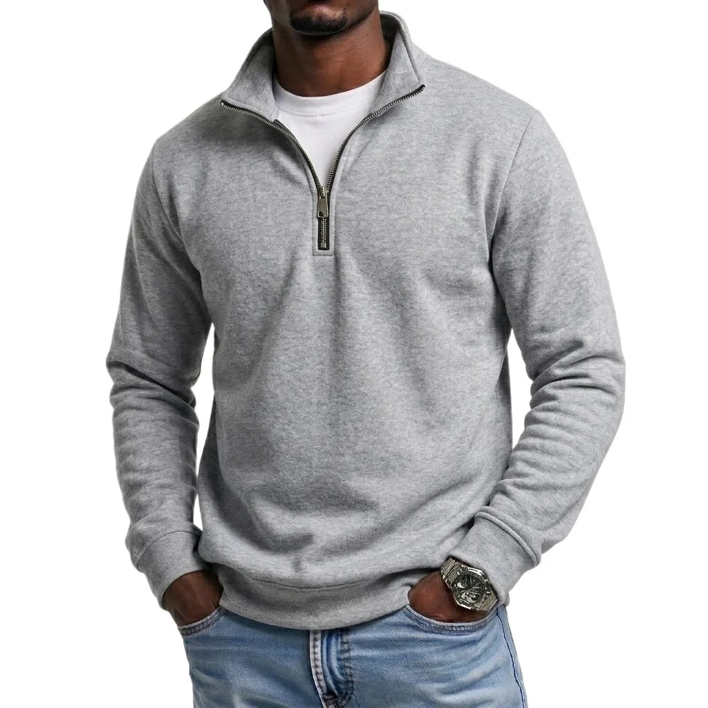Kessoro Men's Solid Colour Knit Hooded Sweatshirt — view 3