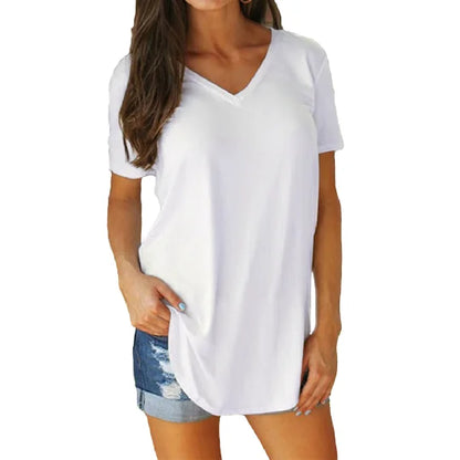 Kessoro Women's Solid Short-Sleeve Blouse — view 12
