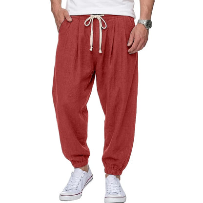 Kessoro Men's Straight-Leg Cotton Chino Trousers — view 9