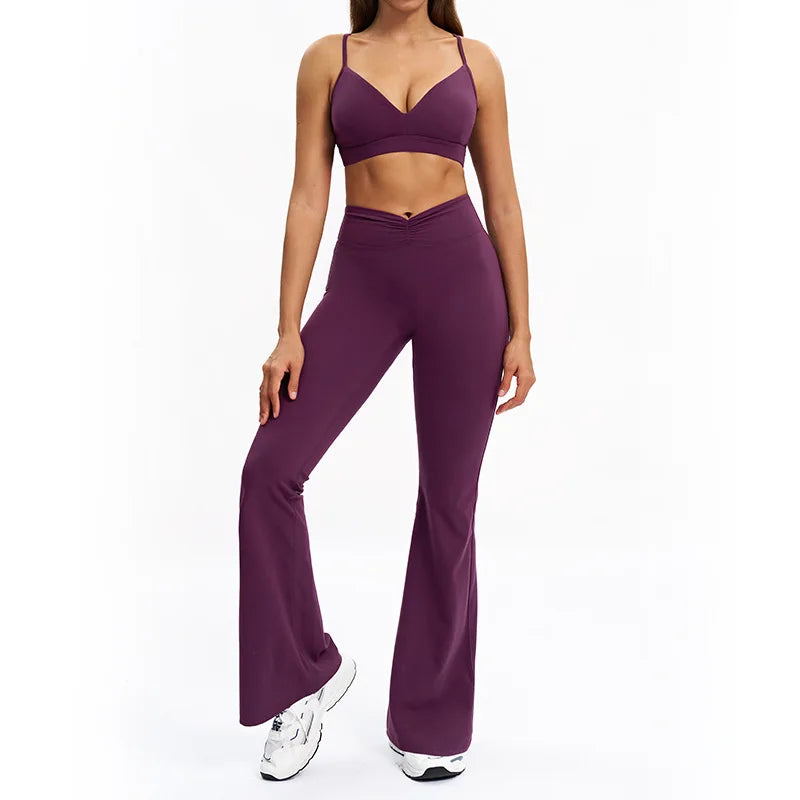 Women's long-sleeve 2-piece set, top front detail