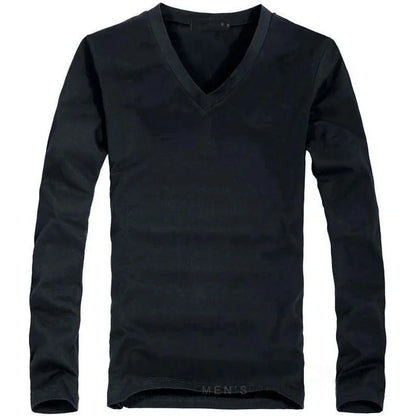 Kessoro Men's Solid Long-Sleeve T-Shirt — view 4
