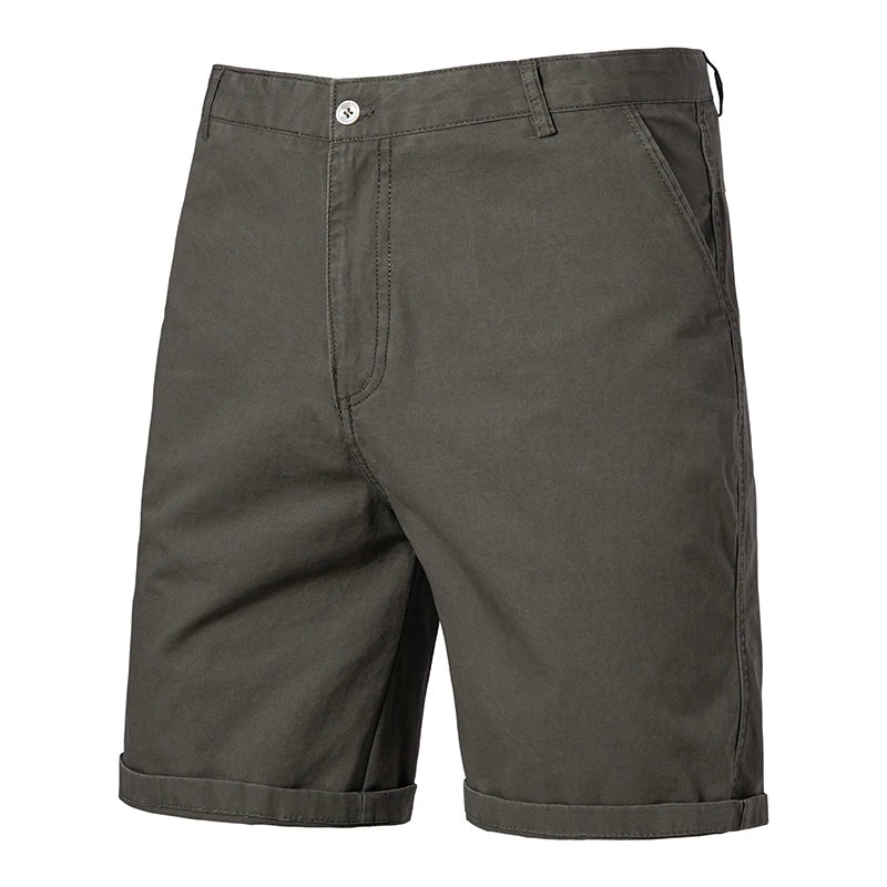 Kessoro Men's Straight-Fit Cotton Chino Shorts — view 11
