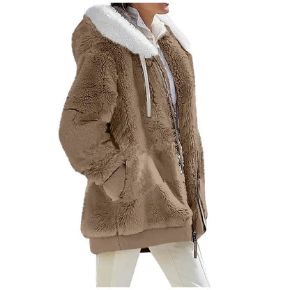Kessoro Women's Fleece Casual Cashmere Jacket — view 5