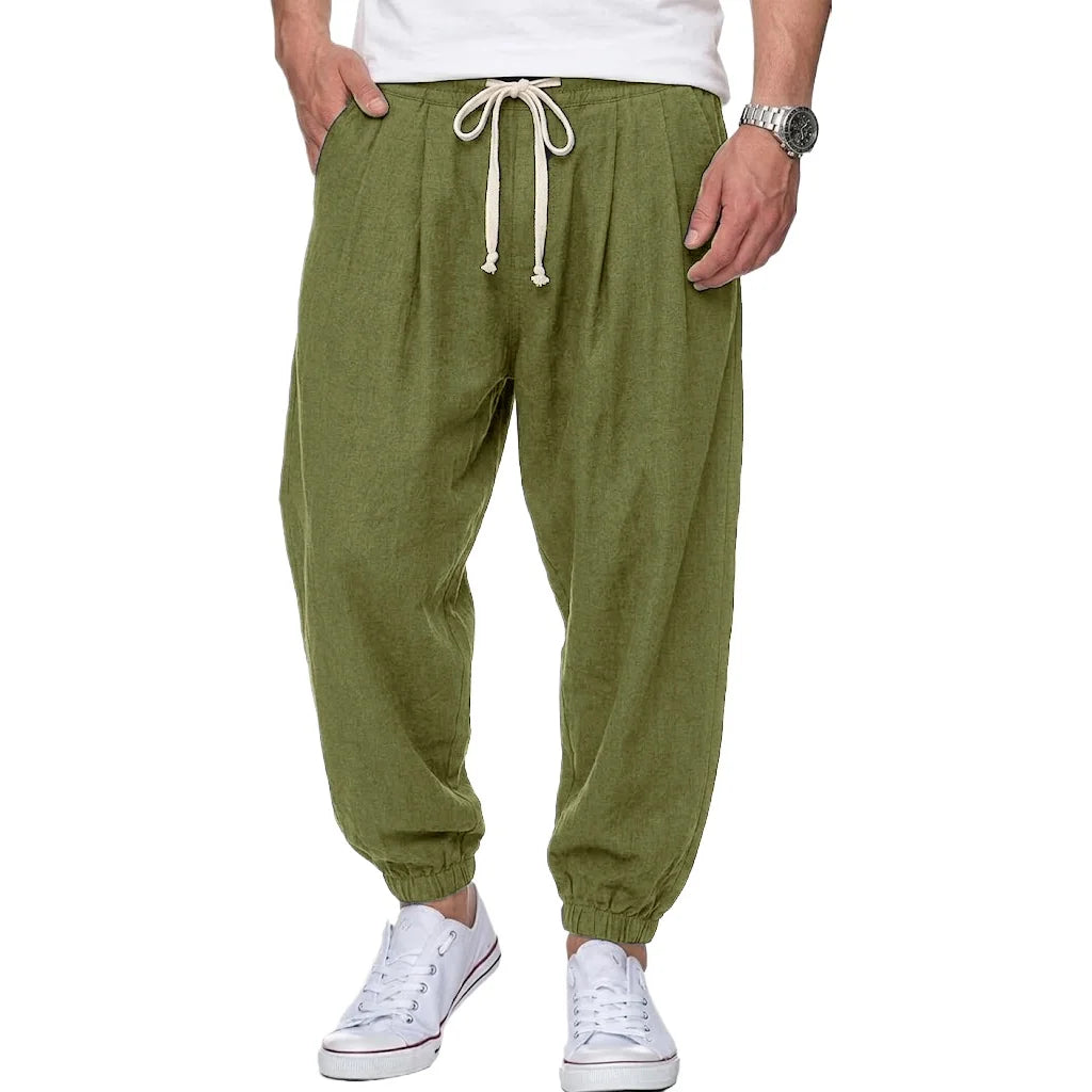 Kessoro Men's Straight-Leg Cotton Chino Trousers — view 11
