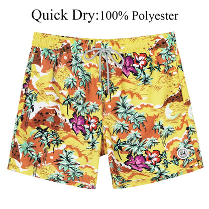 Kessoro Men's Quick-Dry 4-Way Stretch Swim Trunks — view 8
