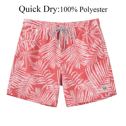 Men's quick-dry 4-way stretch swim trunks, front view