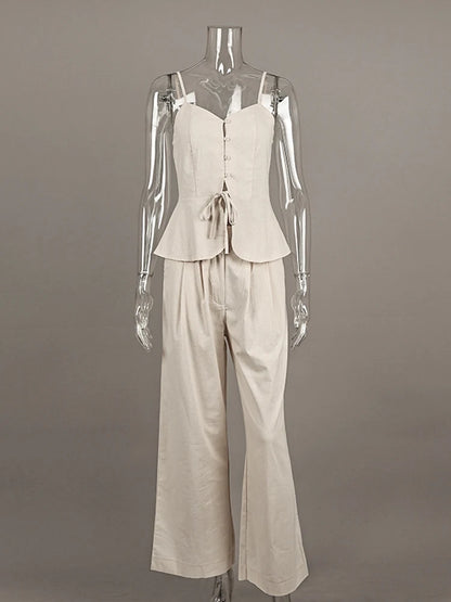 Kessoro Women's Solid 2-Piece Set — view 7