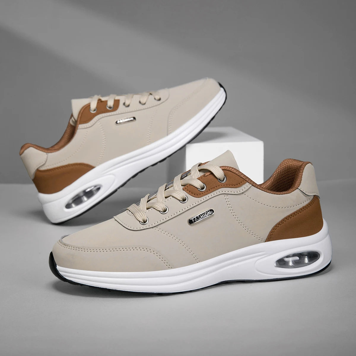 Kessoro Men's Waterproof Casual Leather Shoes — view 11