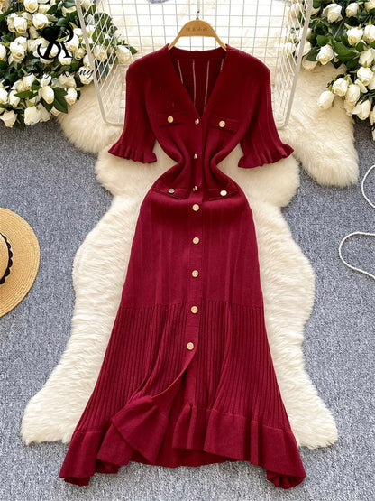 Kessoro Women's Solid Knit Sundress — view 4