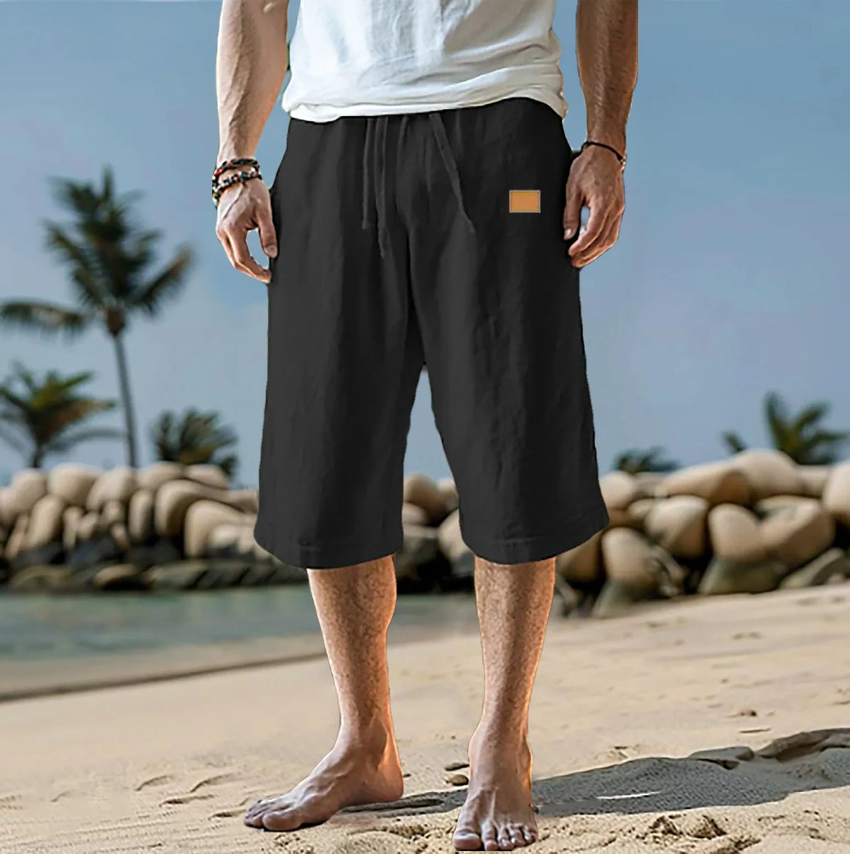 Kessoro Men's Solid Cotton Trousers — view 5