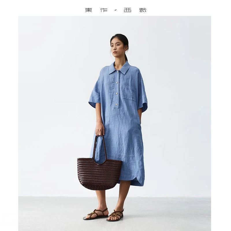 Kessoro Women's Casual Linen Dress — view 2