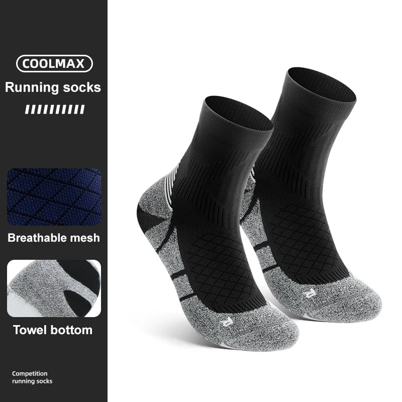 Kessoro Men's Breathable Cotton Blend Crew Socks — view 11