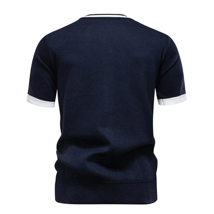 Kessoro Men's Stretch Casual Knit Pullover — view 3