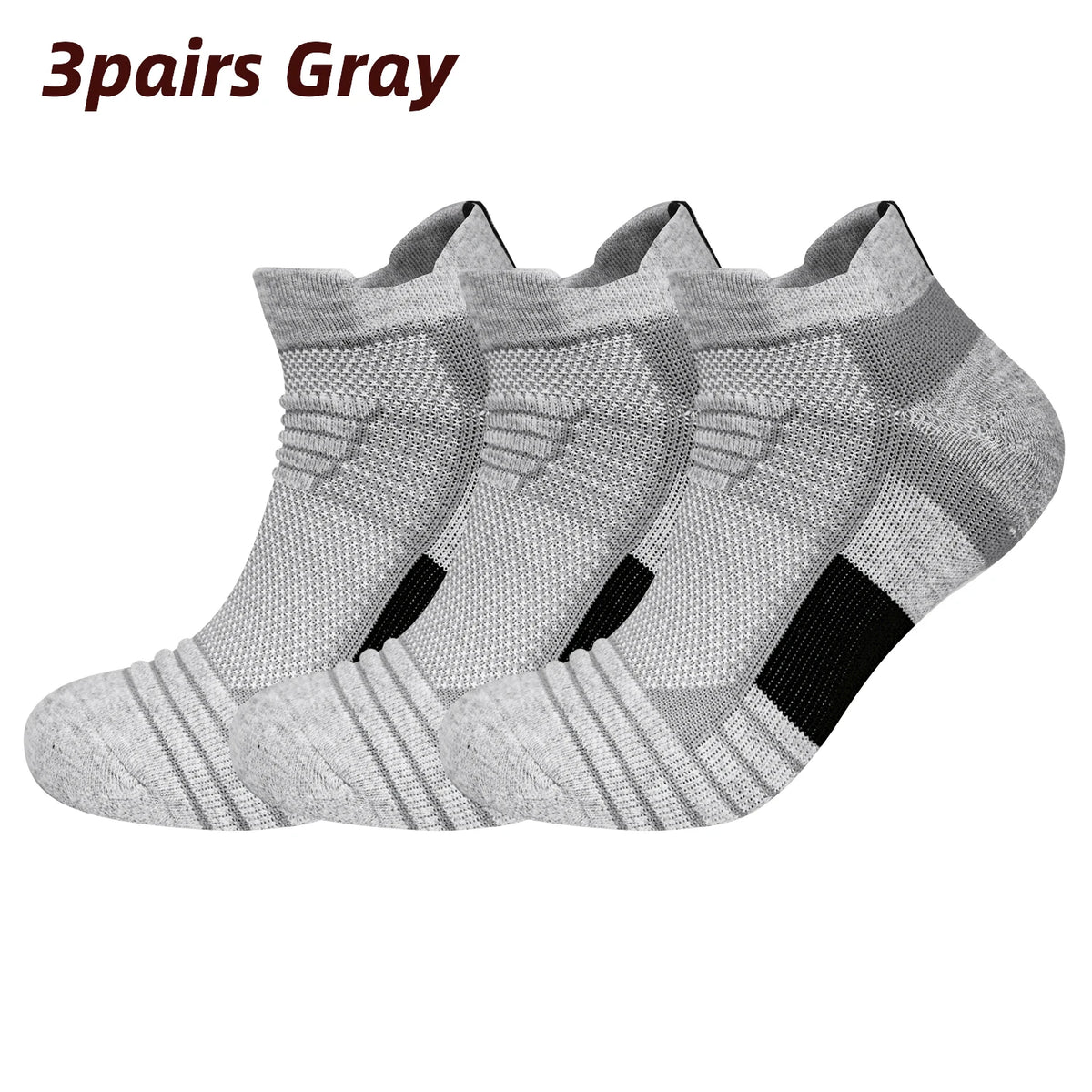 Kessoro Men's Cotton Blend Crew Socks 3-Pack — view 9