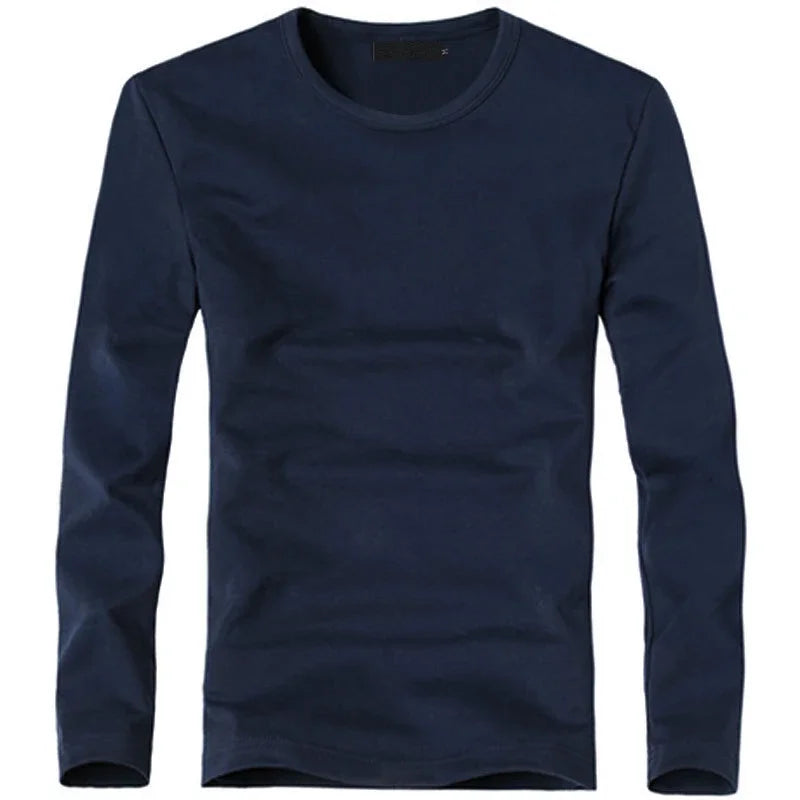 Kessoro Men's Solid Long-Sleeve T-Shirt — view 11