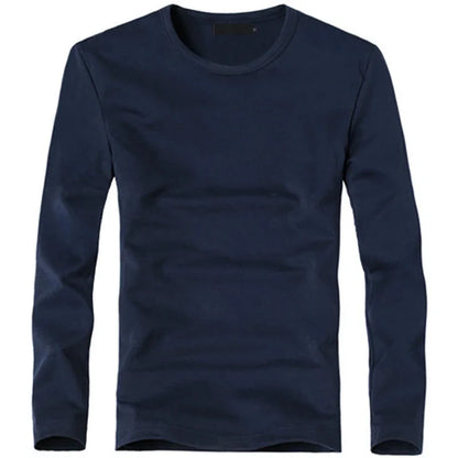 Kessoro Men's Solid Long-Sleeve T-Shirt — view 11