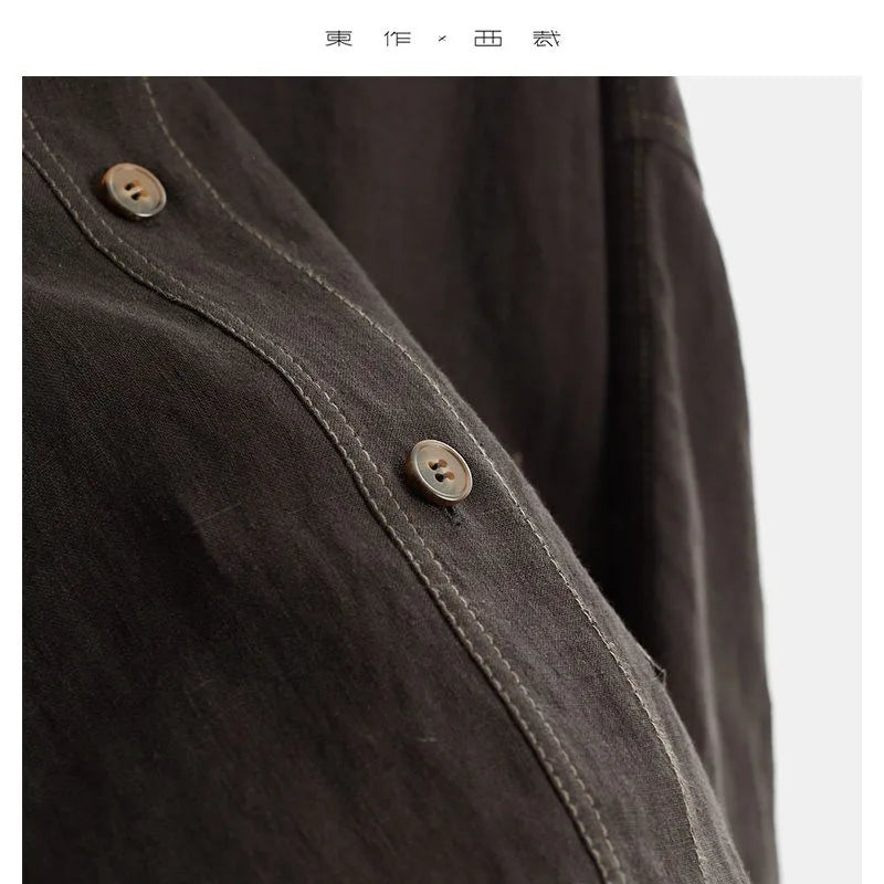 Kessoro Women's Casual Linen Dress — view 7