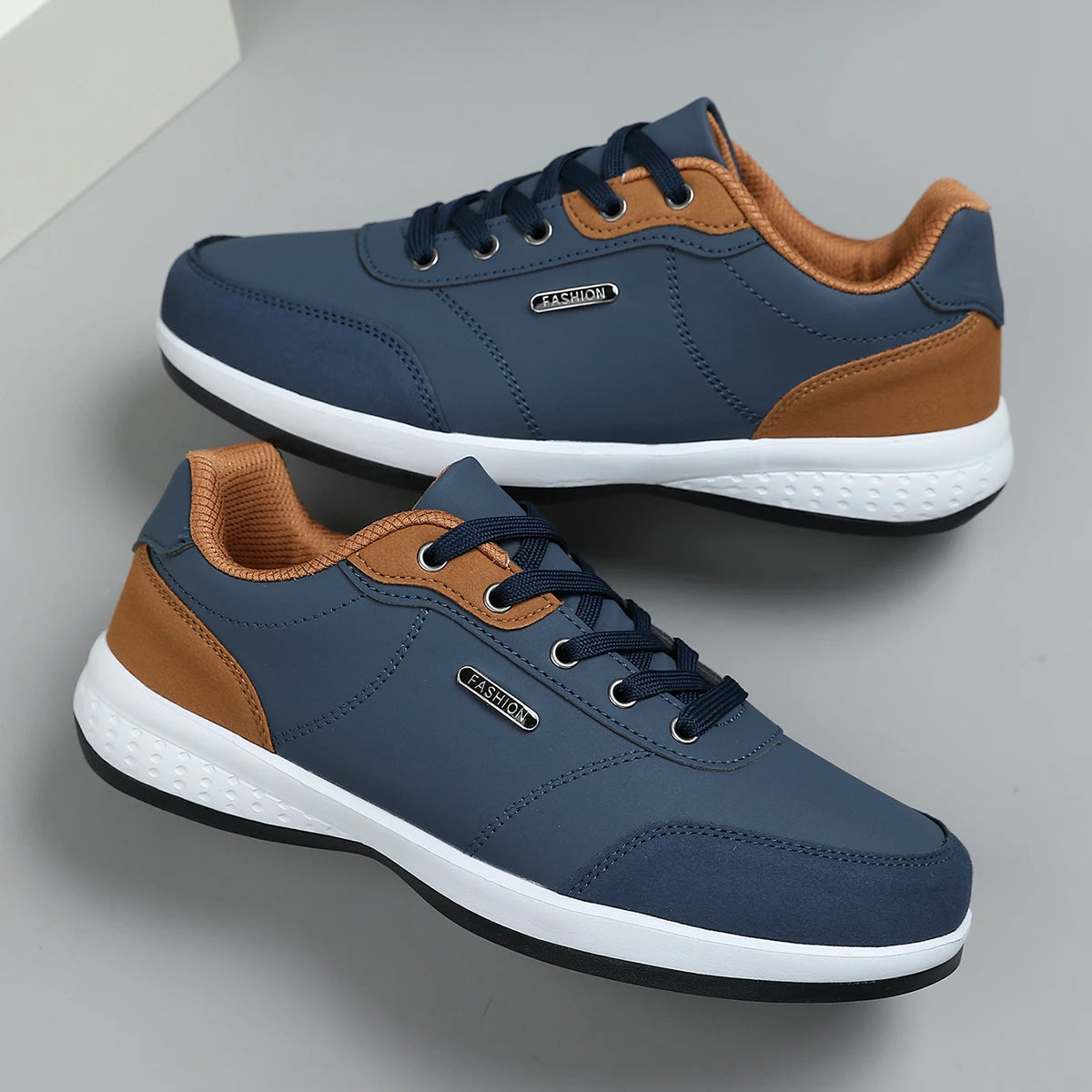 Kessoro Men's Waterproof Casual Leather Shoes — view 10